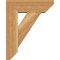 Ekena Millwork Traditional Slat Rough Sawn Bracket w/ Offset Brace, Western Red Cedar, 6"W x 16"D x 20"H BKT0604X16X20TRA06RWR - alternate 4